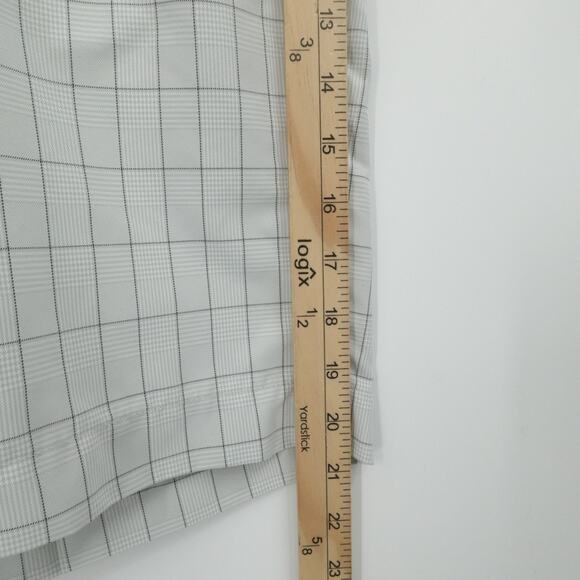 Callaway Shorts Men 40 Gray Plaid X Series Chino Golf Stretch Casual Lightweight - Picture 6 of 13